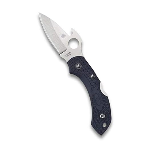 Spyderco Dragonfly 2 Lightweight Signature Knife with 2.28" Saber-Ground VG-10 Steel Blade and Emerson Opener - PlainEdge - C28PGYW2