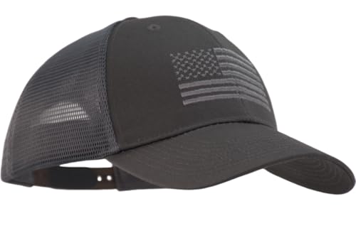 Image of TSSGBL USA Flag Trucker Hat - OSFM & XXL Big Head Fit, Adjustable Mesh Snapback American Patriotic Baseball Cap