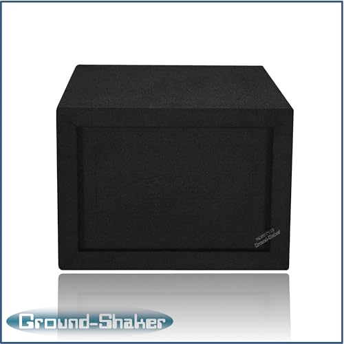 Image of 30HZ Reinforced Competition Single Ported Sub Box Sub Woofer Enclosure Speaker Box Car Audio Subwoofer Ground Shaker Box Ground-Shaker (Black, 15 inch)