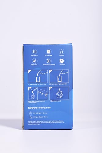 100G UV Resin,Upgrade Formula Crystal Clear UV Resin Solar Cure Sunlight Activated Hard UV Resin Kit for Jewelry Earrings Necklace Bracelet Making - Image 4