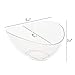 Posh Setting Plastic Serving Bowls | Disposable, Small Clear Angled Candy Bowls For Parties, Buffet, Chips, Candy, Fruits. 5 Pack 10oz