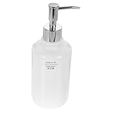 SOESFOUFU Dispensador de Jabón Cerámico con Bomba Presionable Recargable y Antigoteo para Baño y Cocina Dosificador Multiuso para Loción Champú y Gel de Manos