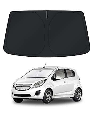 Image of KUST Windshield Sun Shade for Chevy Spark 2013-2014 2015 2016 Window Accessories Shade Sun Visor Cover Foldable Block UV Rays