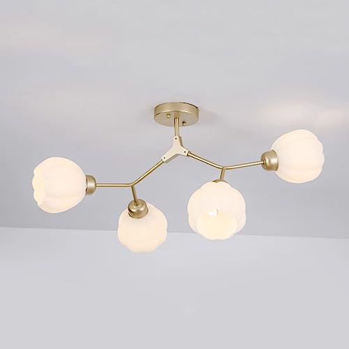 Luminaire de plafond en métal idéal pour illuminer un salon moderne