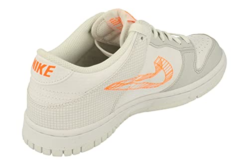 Nike Dunk Low SE GS M Trainers DR0171 Sneakers Shoes (UK 4.5 us 5Y EU 37.5, White Total Orange 100)3
