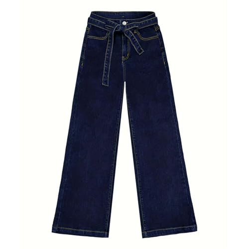 Women's Wide Leg Jeans Casual High Waisted Stretchy Baggy Loose Fit Long Trousers Pull On Denim Pants with Pockets3