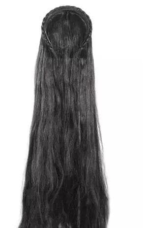 Women Hair Band Extension Latest Long Straight Smooth & Shinny Synthetic Hair extensions Wig | Nakli Baal For Ladies (Black, 30 Inch)