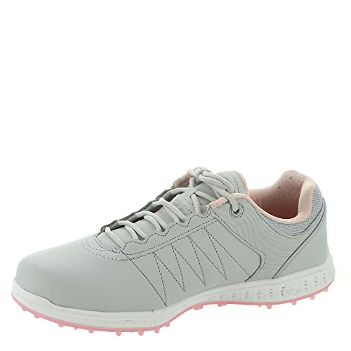 Skechers Go Pivot Spikeless Golfschuh-Sneaker für Damen, Hellgrau/Rosa, 40 EU