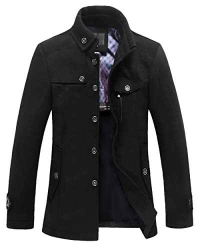 Yukirtiq Cappotto da Uomo in Lana Business Trench
