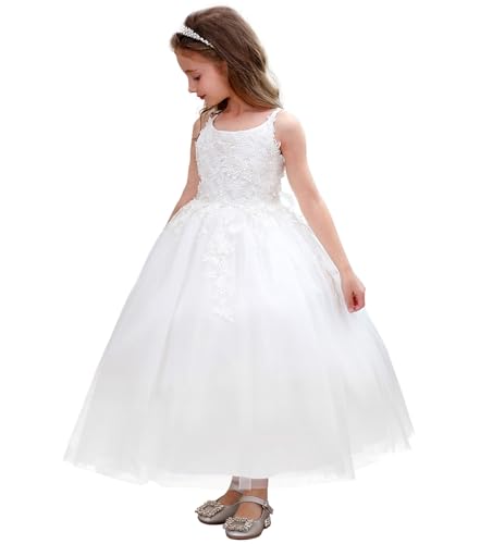 Flower Girl Dress for Wedding Lace First Communion Dresses Kids Birthday Party Pageant Ball Gown4