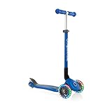 GLOBBER グロッバー キックボード フラッシュ 光る 3輪 フットブレーキ 外遊び 子供 乗り物 キック スクーター プリモ/フォールダブル/ライト ネイビーブルー WLGB432100