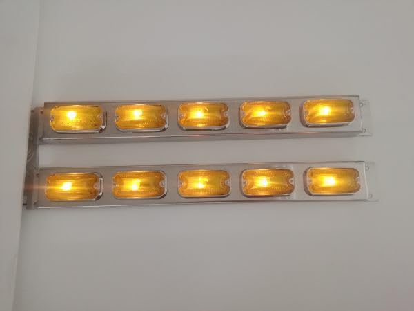 K*K様 車高灯ステンレス 5連 左右セット K*K様 車高灯ステンレス 5連