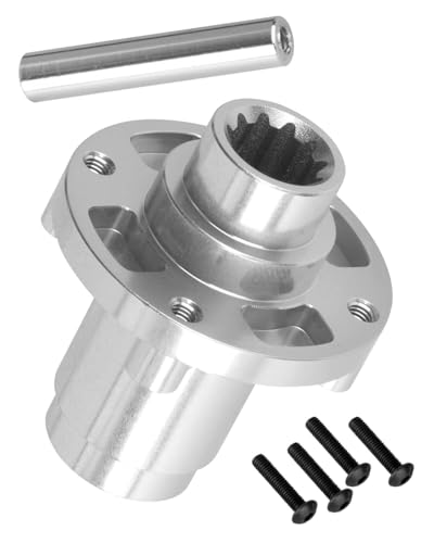 hopsupRC RC Aluminum Front Middle Rear Axle Straight Shaft Compatible Upgrades Parts for 1/5 X-Maxx 6S 8S,1/6 XRT RC Car.Silver