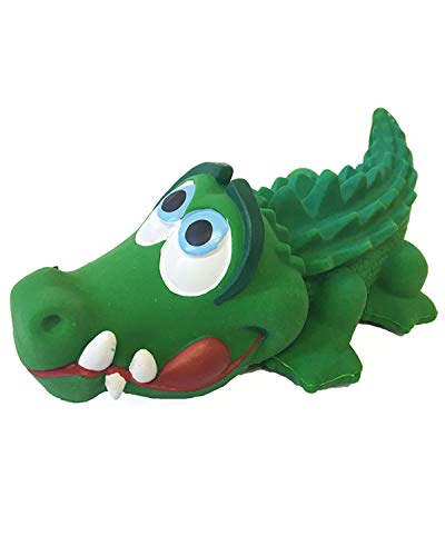 Crocodile Sensory Dog Toy Natural Rubber (Latex), Lead-Free & Chemical-Free, Complies to Same Safety - //coolthings.us