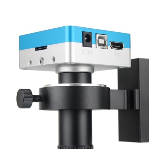 Image of 48MP 4K USB HDMI Digital Video Monocular Microscope Camera with 130X C-Mount Lens for Soldering and PCB Repair