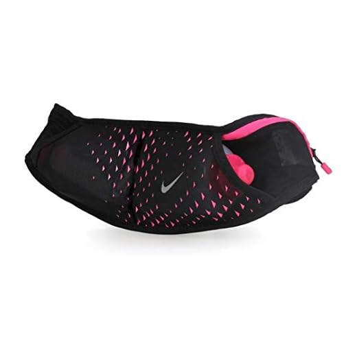 Nike Double Flask Pocket Running Belt (Black/Hyper Pink)