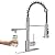 GIMILI Filter Kitchen Faucet for Water Filtration System Drinking Water Faucet 3 in1 Commercial Style Pull-Down Single Handle, Brushed Nickel (Without Water Filtration Device)