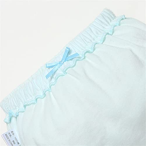 Generic Toddler Baby Girl Cotton Soft 𝐁loomers Undies Infant Kids Solid Ruffle Breathable Briefs Underwear 𝗣anties 4pc2
