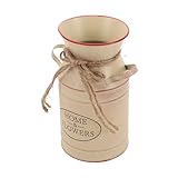 Vase en forme de pot à lait de ferme : peut également servir de récipient comme un seau de rangement ou un pot à crayons