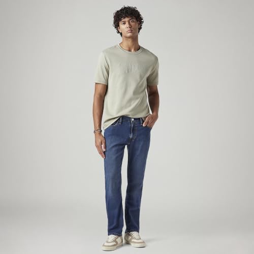 Image of Levi's Men's 511 Dark Indigo Slim Fit Mid Rise Jeans