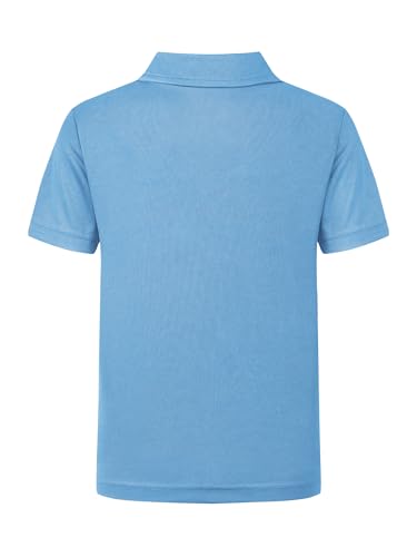 QBK 2T-16Y Boys' School Uniform Pique Polo Kids Performance Neon Short Sleeve Collared Golf Shirt for Toddler to Youth4