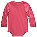 Carhartt Long-Sleeve Pocket Bodysuit, Pink Lemonade, 12 Months