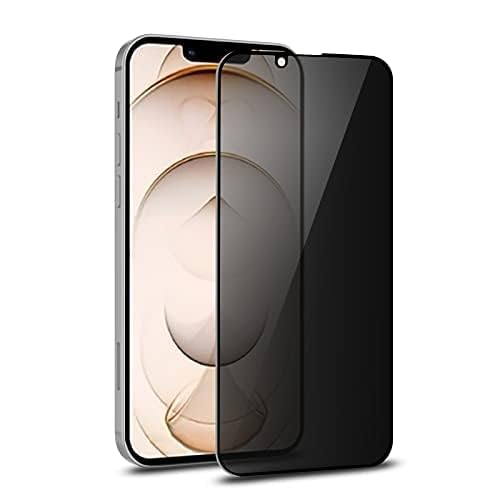 Image of DPJ Premium Grade Privacy Tempered Glass For iPhone 13 Mini (5.4 Inch) Full Coverage Anti-Spy 9H Hardness Screen Protector Guard [Pack of 1] [Privacy]