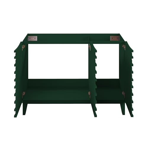 Image of Swiss Madison Cascade 48 inch Freestanding Bathroom Vanity Cabinet Without Top in Green Oak