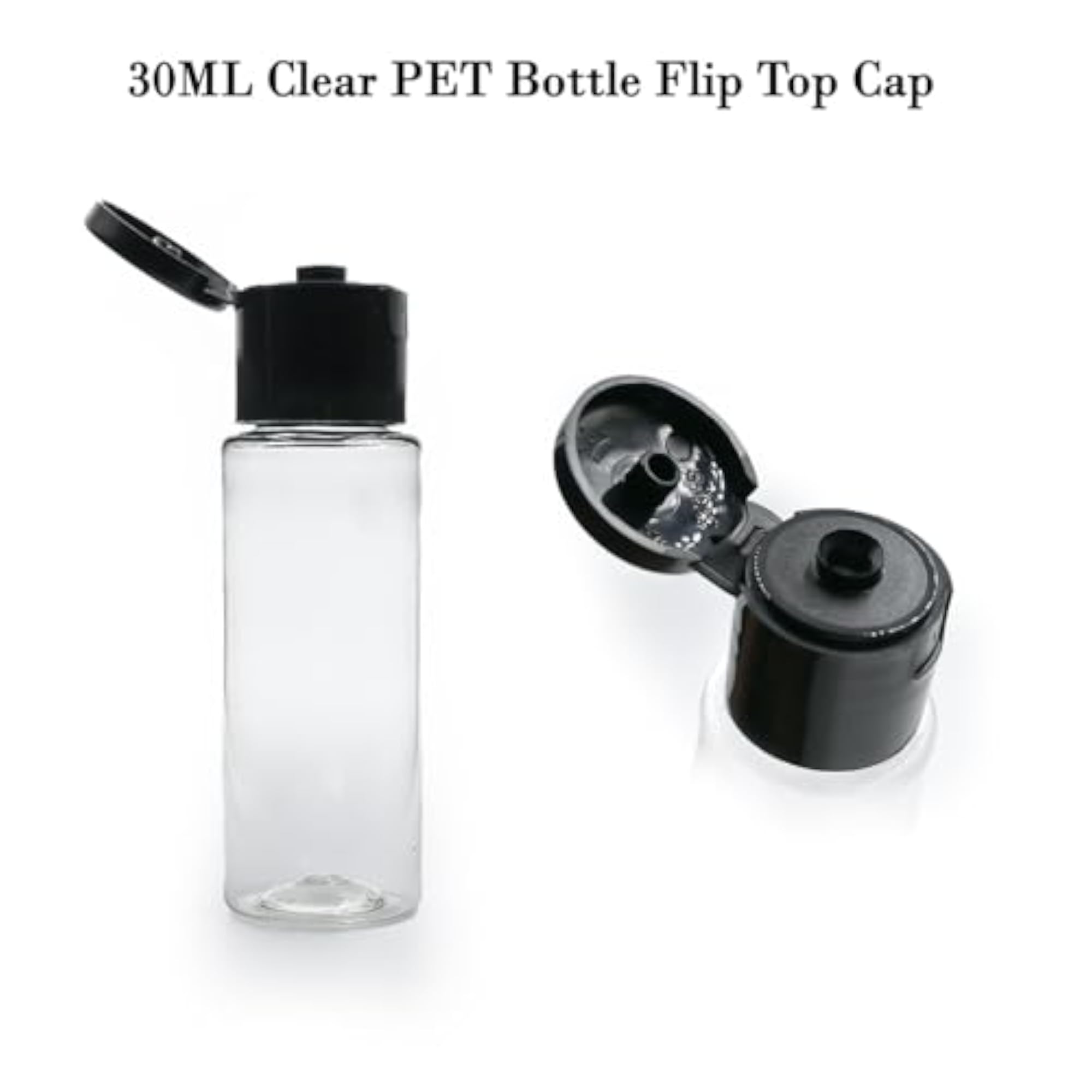 30ml Empty Clear Plastic Bottles for Travel Size Cosmetics