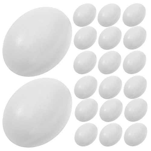 HANABASS Pcs Jumbo Fake Bird Eggs Bird Nesting Material for Easter Decor Hatching