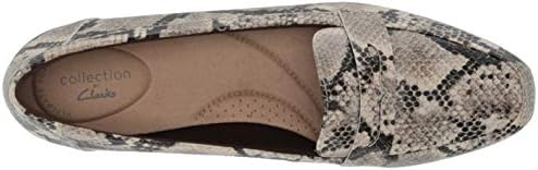 Clarks Women's Juliet Coast Loafer, Taupe Synthetic Snake, 6.5 | Image 4