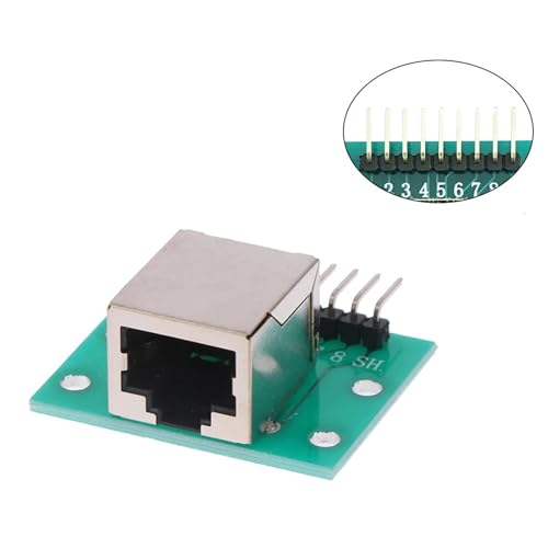Kit de 10 adaptadores de puerto de red RJ45 miniatura 6