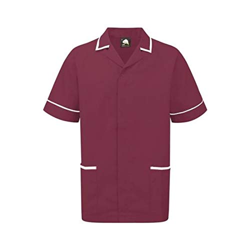 ORN WorkwearORN Workwear 8500 Darwin Male Tunic, Maroon With White Trim, Medium Size