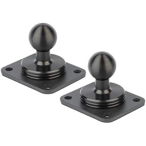 Bulletpoint Metal 4-Hole AMPS Base Mount with 20mm (0.787 inches) Mounting Ball (2 Pack)