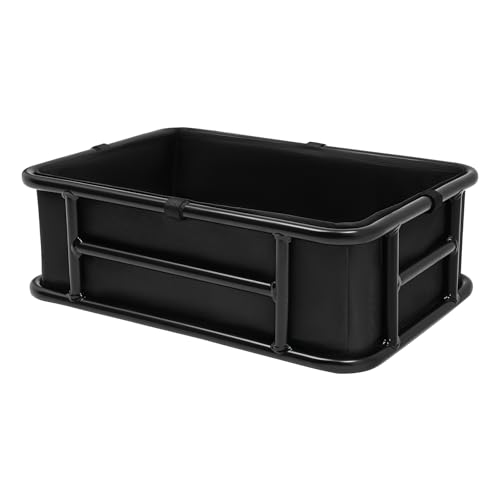 Fahrradkorb Hinten Abnehmbar Großer Bike Basket Metall-Gepäckträgerkorb für E-Bike, Fahrrad mit Gepäcknetz Innenfutter Hundekorb für Einkaufen Picknick Schwarz