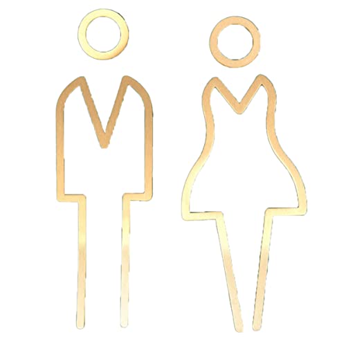 Panneaux de toilette en laiton pour en finir avec la signalisation floue