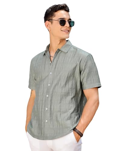 Chemise rayures horizontales homme col ouvert Thomas Scott pour terrasses d'été