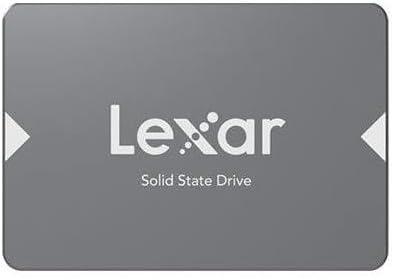 Lexar NS100 2.5  SATA III 6Gb/s Internal 2TB SSD, Solid State Drive, Up to 550MB/s Read, Internal SSD for Laptop, Desktop Computer/PC LNS100-2TRB, black