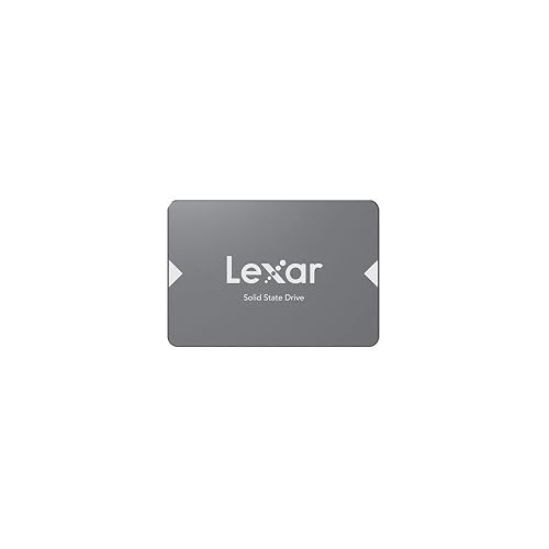 Lexar NS100 2.5” SATA III 6Gb/s Internal 2TB SSD, Solid State Drive, Up to 550MB/s Read, Internal SSD for Laptop, Desktop Computer/PC (LNS100-2TRB), black