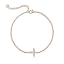 CZ Rose Gold Cross Bracelet