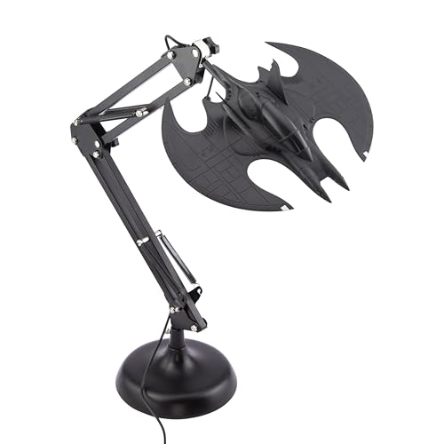 Lámpara flexible Batman Batwing - Producto oficial DC Comics, lámpara de escritorio óptima para oficina y hogar, artículo coleccionable para fans de cómics, alimentado por USB
