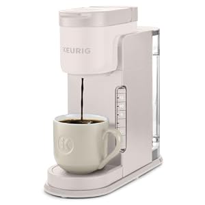 Keurig K-Express Single Serve K-Cup Pod Coffee Maker, 3 Brew Sizes, Strong Button Feature, 42oz Removable Reservoir, Warm Stone