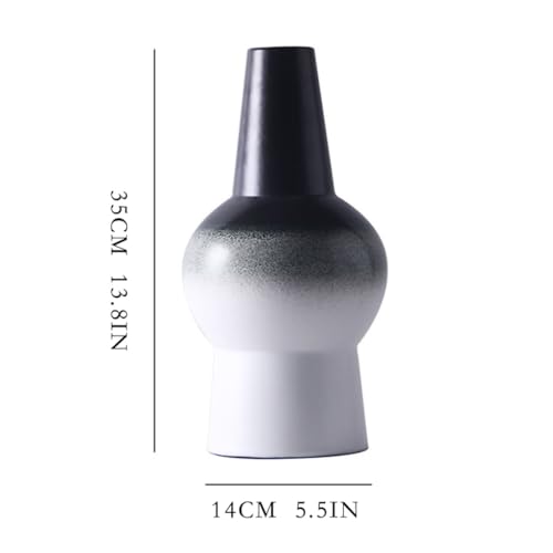 Vase en céramique dégradé moderne pour composition de fleurs séchées - 3