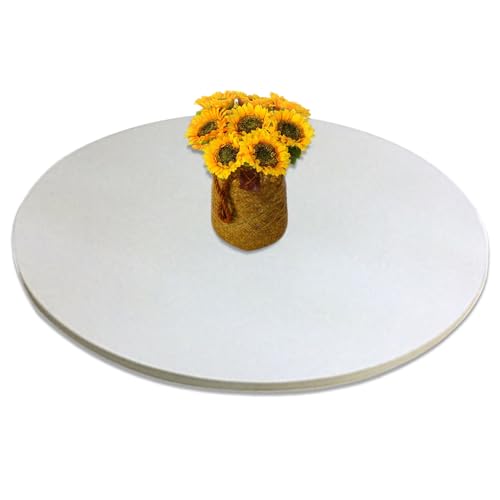 whalebee Tischplatte Esstisch Drehscheibe Runde Holz Drehtablett 50 60 70 80 90cm Küchen Servierplatte Großer Drehteller, Glattes Drehbares Tablett Für Zuhause, Restaurant, Hotel