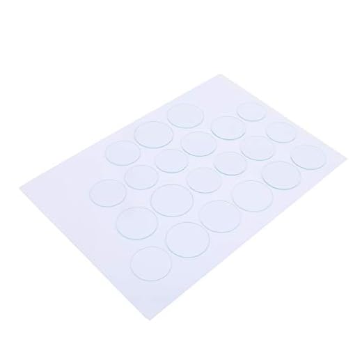 21-Piece Round Flat Watch Lens Mineral Glass Set
