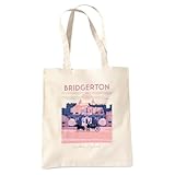 Bridgerton Modern Minimal House Bolsa Tote Reutilizable para Compras y Viaje, Natural