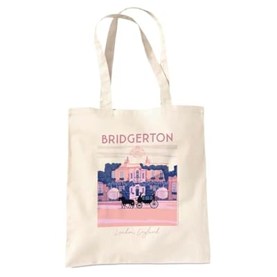 Bridgerton Modern Minimal House Bolsa Tote Reutilizable para Compras y Viaje, Natural | Ya disponible en tu tienda friki favorita! En mundofriki.es!