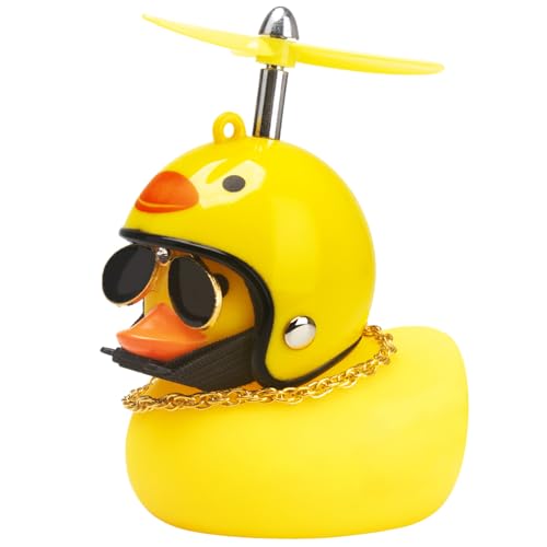 Dashboard Duck With Helmet And Propeller