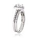 925 Sterling Silver 1 13ct CZ Bridal Engagement Ring Set Size 4 Trendy Fashion Rings for Everyday Wear Elegant Enhancements Sleek and Graceful Accessories Stylish Essentials