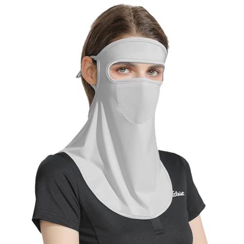 UV Protection Face Cover - UPF 50 Ice Silk Breathable Reusable Masque | UV Protective Face Cover, Neck Gaiters Head Cover - Breathable, Cooling Face Masque for Running, Fishing